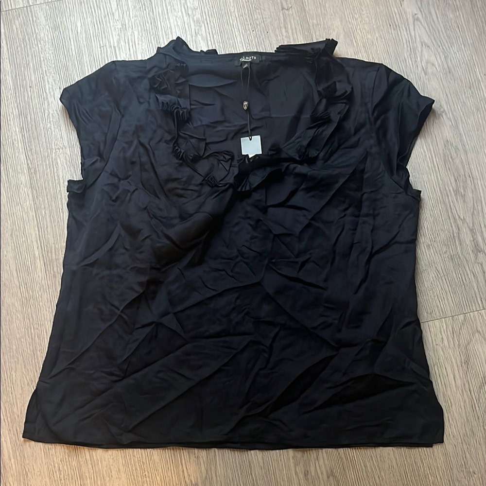 Dark blue Ruffled Women's Top